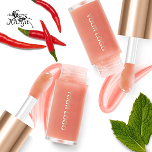 OEM Cosmetic Natural Glow Glossy Tingle Lipgloss Maxi-Lip Liquid <strong>Lipstick</strong> Vegan Chili Pepper Lip Plumper Lifter Plump Gloss - Product Image 1