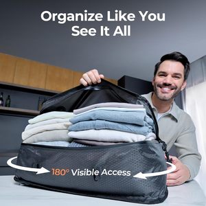Relime Travel Vacuum Bags Medium Reusable Compression Storage For Clothing Camping Packing - Product Image 3