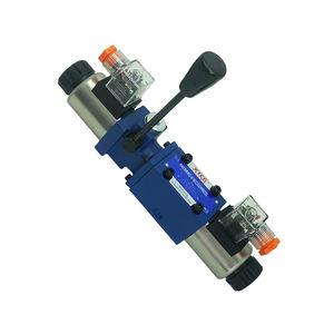 Plaque signalétique personnalisée 3 voies 4 voies Type Rexroth série WMME Electrovanne directionnelle de contrôle d'huile hydraulique avec poignée d'urgence - Product Image 5