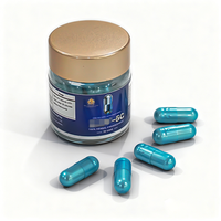 Complément de vitalité pour hommes à marque privée : capsules à base de plantes, mélange d'herbes pour soutenir l'énergie, pilules bleues pour hommes