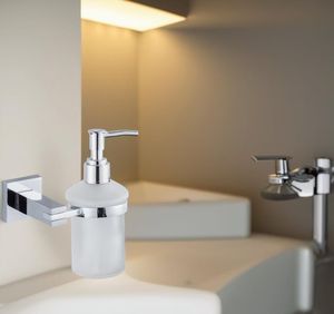 Dispenser di <span class=keywords><strong>Sapone</strong></span> Liquido Schiumogeno di Lusso in Vetro con Finitura Cromata da Parete, Design Moderno per Hotel, Bagni e Scuole, Garanzia di 3 Anni - Product Image 4