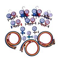 Manomètre de pression en laiton pour collecteur de climatisation, kit d'outils R134a R404 pour réparation automobile et usage domestique