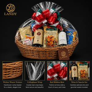 Cesta de <span class=keywords><strong>Vino</strong></span> de Mimbre Tejida Sostenible Premium con Logotipo Personalizado, Caja de Regalo de Lujo para Champán, Exhibición para Venta al por Menor y Picnic - Product Image 3