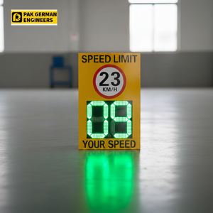 ป้ายความเร็ว LED สำหรับตรวจจับความเร็วรถป้ายกำกับการจัดการจราจร - Product Image 1