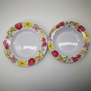 Trung Quốc nhà máy bán buôn Vòng <span class=keywords><strong>melamine</strong></span> hoa tấm nhựa bền vững Bộ đồ ăn cho thực phẩm cho cắm trại - Product Image 5