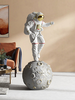 Grande Statue en résine d'usine, décoration de salon, Sculpture d'astronaute d'astronaute pour décoration intérieure de magasin de centre commercial
