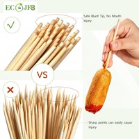 Bâtonnets de bambou plats jetables de 5,9'' de qualité alimentaire pour corn-dogs, épis de maïs, bâtonnets de fromage, aliments surgelés - Vente en gros pour usines