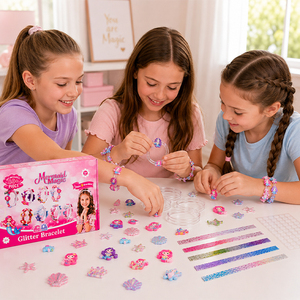 Trendy Children Fashion <b>Headband</b> Set DIY Hair Accessories Pins Bow Maker Stars Hearts Ribbon Craft Present Box - Product Image 2