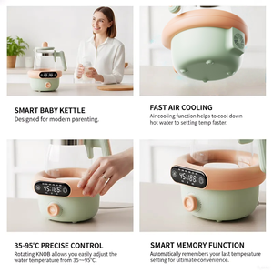 Nouvelle Bouilloire Électrique Thermostatique 5-en-<span class=keywords><strong>1</strong></span> pour Préparation de Lait Maternisé, Tendance 2026, Affichage Numérique Multifonction, 1200ml, Sans BPA - Product Image 4