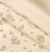 Tissu pour bébé super doux, imprimé floral personnalisé, respirant, tissé, double gaze, mousseline, 100% coton
