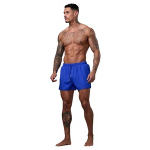 Men's Quick Drying Beach <b>Shorts</b> Boardshort Solid Color <b>Swimsuit</b> with Custom logo Embroidery Wrinkle Resistant Beach Outfit - Product Image 1