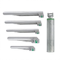 EndoPro Care Miller Fiber Optik Laringoskop Seti Alman Kalitesi Paslanmaz Çelik Manuel Anestezi Aletleri 5 Parça KBB