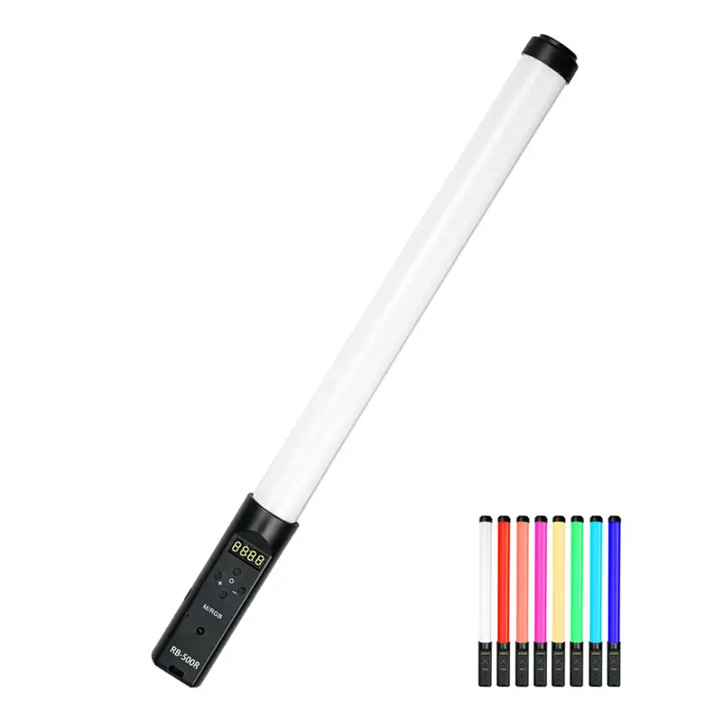 LED RGB Light 2000mAh 12W Photography Vlog Film Party Fill Light Handheld Video Studio Lighting Tube Stick