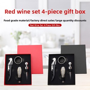 Juego de vino de metal Premium de gama alta, abridor de vino tinto, tapón vertedor, anillo de vino, caja de regalo para el hogar - Product Image 2