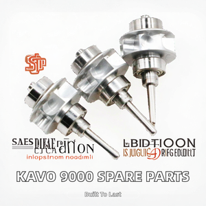 Repuestos para Pieza de Mano Dental Compatibles con la Pieza de Mano de Fibra Óptica con Cartucho Metálico Impulsado por Turbina 9000 - Product Image 2