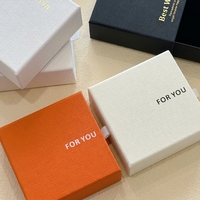 Boîte cadeau personnalisée pour bijoux avec tiroir, texture lin, logo doré à chaud, insert en velours, emballage pour bagues, usine source OEM