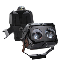 Nouveau phare de travail LED U10 3 pouces 60W 12V bicolore 3000K 4300K 6000K pour voiture, camion et moto