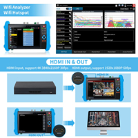 Testeur de caméra IP CCTV CCDCAM IPC-9800 ADHS Plus, résolution 1280x800, AHD CVI TVI SDI RJ45, test de qualité du câble, localisateur de ligne intégré
