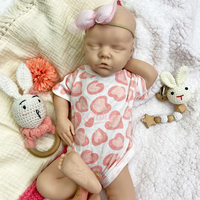 Poupées Reborn en Silicone Intégral de 17 Pouces Personnalisables (ODM) pour Filles, Non Peintes et Vides, Idéales pour la Création Artistique DIY et l'Application de Logo de Marque Personnalisé