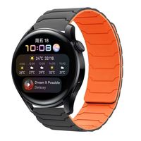 Bracelet magnétique en silicone respirant pour montre connectée, 18 mm, 20 mm, 22 mm, pour Huawei GT5/GT6, Samsung Galaxy 7 6 5 4 3