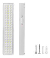 60 SMD LED Notfall-Flutlicht Wiederaufladbar 1200mAh Akku ABS Wandmontage für Innenbereich Heimgebrauch