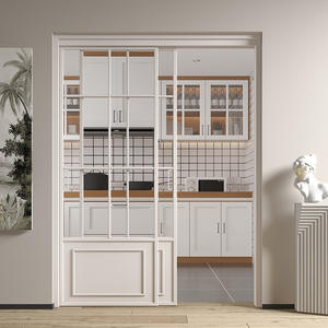Vetro <span class=keywords><strong>trasparente</strong></span> personalizzato in lega di alluminio francese <span class=keywords><strong>porta</strong></span> scorrevole <span class=keywords><strong>porta</strong></span> scorrevole balcone <span class=keywords><strong>cucina</strong></span> <span class=keywords><strong>porta</strong></span> scorrevole bianco - Product Image 6