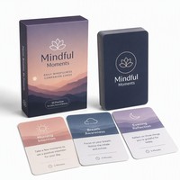 Impression de cartes personnalisées pour application de méditation, jeu de cartes de pleine conscience OEM pour coffret cadeau abonnement