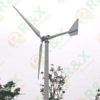 Prix d'usine R&X Série RX-G Générateur éolien vertical 220V 380V 5kW 10kW avec pales en verre/basalte pour toiture