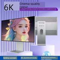 Monitor IPS HDR 6K 32 Inci Baru dengan Antarmuka DP 100% SRGB Anti-Cahaya Biru - Warna Perak untuk Penggunaan Desktop