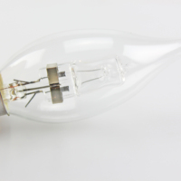 Bougie queue halogène blanc chaud lampe clair givré opale C35 18W 28W 42W 230V E14 E27 économie d'énergie ECO chaleur ampoule, HAL-C35