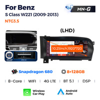 Radio para Auto MEKEDE de 10.25'' con Car-Play y Android Auto Integrados para Benz Clase S W221 NTG3.0 NTG3.5, Reproductor de DVD para Auto con BT, DSP, 8+256G