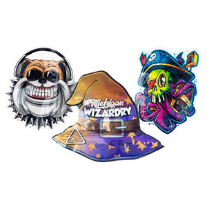 Buste Mylar Personalizzate Richiudibili con Stampa Esotica Cali Packs, Confezioni Ziplock Fustellate Anti-odore da 3.5g e 14g - Product Image 2