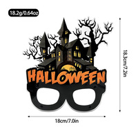 Gafas de Fiesta de Plástico Impresas para Halloween, Accesorios Divertidos para Fotos, Decoraciones al por Mayor, Envío Internacional desde China