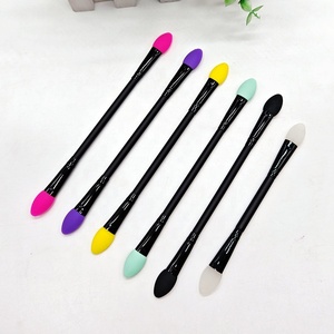 Pinceau à double extrémité Lammy Pinceau à double pigment en silicone Pinceau à paillettes Applicateur en silicone <span class=keywords><strong>Duo</strong></span> Pinceau à plastifier en silicone - Product Image 1