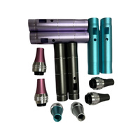 Stylo de beauté microcristallin en alliage d'aluminium, usinage numérique CNC, micro-coque métallique, tube en aluminium anodisé, usinage CNC