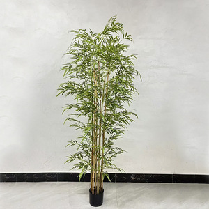 Plante artificielle de feuilles de <span class=keywords><strong>bambou</strong></span> vertes, haute simulation, résistante à l'eau, aux UV et aux intempéries, écologique, <span class=keywords><strong>pour</strong></span> décoration extérieure, maison et hôtel - Product Image 3