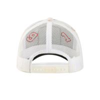 Gorra de béisbol de sarga de 5 paneles con bordado personalizado de animales, parche de elefante, costura en zigzag, malla, estilo camionero, snapback, para verano y actividades al aire libre