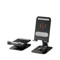 Support de téléphone en alliage d'aluminium rotatif à 360 degrés, pliable et réglable, pour iPhone, iPad, smartphone