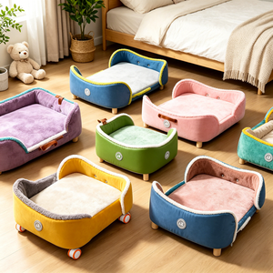 Customize Amanda Raised <b>Pet</b> Beds For Dogs Cats Adjustable Steel Frame Summer Orthopedic Bed With Casters Large Small Indoor Use - Product Image 1