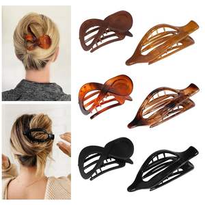 महिलाओं के लिए फ्लैट हेयर क्लिप, महिलाओं के लिए फ्रेंच फ्लैट क्लाव क्लिप, पतले मोटे बालों के लिए <span class=keywords><strong>3</strong></span> स्टाइल मैट हेयर क्लिप - Product Image 6