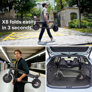 Envío Directo desde Europa, Scooter Eléctrico de Alta Potencia con Motor de 45KM, Batería de Litio Extraíble, Scooter Electrónico de Dos Ruedas X8 Plegable - Product Image 6
