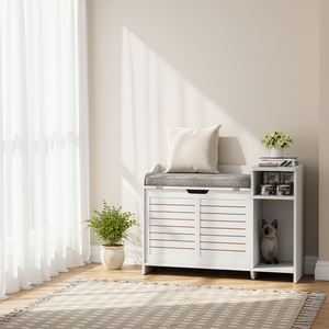 Meuble durable pour animaux de compagnie : Maison pour chat, tabouret à chaussures, armoire à chaussures, lit pour chat intégré, toilette pour chat, modèle tabouret à chaussures - Product Image 6