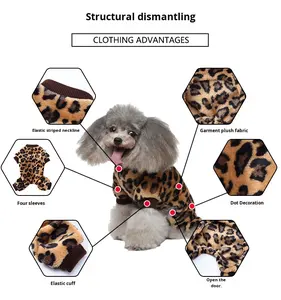 Pijamas para Perros Fishprincess, Personalizadas, Sólidas, Clásicas, para Todas las Temporadas, Cómodas, Suaves, de Diseño de Lujo, Ropa para Mascotas de Poliéster - Product Image 3