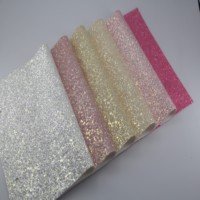 Tissu vinyle synthétique PU de qualité supérieure, effet 3D, pailleté holographique, imperméable, pour la décoration de meubles, l'artisanat et les nœuds