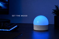 Mini lampe dôme RGB rechargeable, tactile, à intensité variable, 7 couleurs, USB-C, 1800 mAh, pour chambre à coucher, enfants, décoration intérieure, lumière d'ambiance
