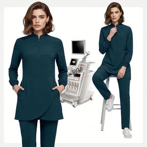 Nuevo Conjunto de Uniformes Médicos para Enfermeras, Uniformes de Hospital, Conjuntos de Uniformes de Enfermería, Uniformes de Enfermería con Blusa y Pantalones, Ropa de Trabajo para Salón de Belleza - Product Image 2