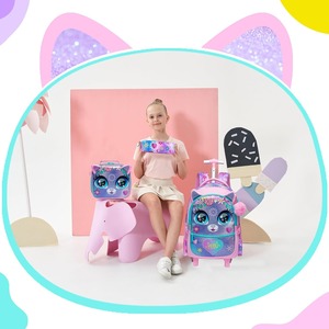 Zaino da scolaretto alla moda da <span class=keywords><strong>ragazza</strong></span>, resistente e leggero, con impugnatura regolabile e bagaglio da viaggio - Product Image 5