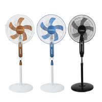 Ventilateur Solaire d'Extérieur OEM 18 Pouces Haute Efficacité pour Maison, Réglable en Hauteur et en Angle, Avec Batterie
