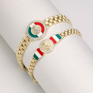 Grosir perhiasan modis massal gelang rantai tenis dengan manik rosario Salib Katolik Guadalupe Vrigin Mary jimat untuk Gelang - Product Image 3