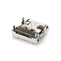 Connecteur USB-C horizontal MUP d'origine, USB 3.1 Gen 2, PCB DIP+SMT 24 broches